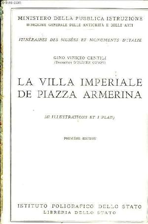 Bild des Verkufers fr LA VILLA IMPERIALE DE PIAZZA ARMERINA - PREMIER EDITION zum Verkauf von Le-Livre