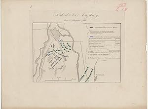 Schlacht bei Augsburg den 10. August 955. [Kupferstich / copper engraving].