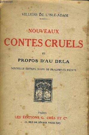 Bild des Verkufers fr Nouveaux Contes Cruels Et Propos D'au Dela. zum Verkauf von JLG_livres anciens et modernes