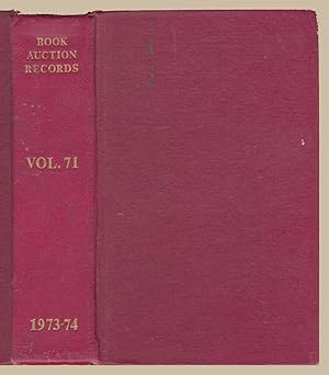 Image du vendeur pour Book-Auction Records : A Priced and Annotated Annual Record of International Book-Auctions mis en vente par Martin Harrison