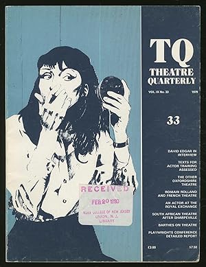 Bild des Verkufers fr TQ: Theatre Quarterly: Vol. IX, No. 33, Spring 1979 zum Verkauf von Between the Covers-Rare Books, Inc. ABAA