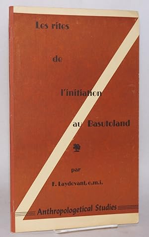 Les rites de l'initiation au Basutoland dans Anthropos, International Review of Ethnology & Lingu...