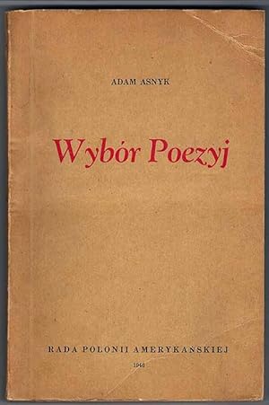 Imagen del vendedor de Wybor poezyj a la venta por POLIART Beata Kalke