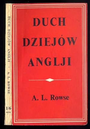 Seller image for Duch dziejow Anglji/The spirit of English history for sale by POLIART Beata Kalke