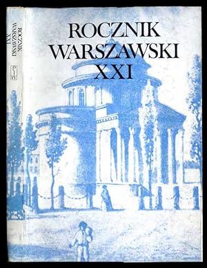 Seller image for Rocznik Warszawski. R.21 (1990) for sale by POLIART Beata Kalke