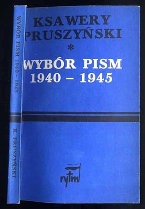 Bild des Verkufers fr Wybor pism 1940-1945 zum Verkauf von POLIART Beata Kalke