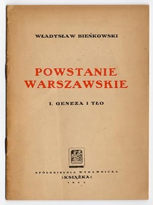 Seller image for Powstanie warszawskie. I: Geneza i tlo for sale by POLIART Beata Kalke