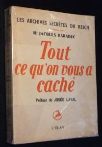 Seller image for Tout ce qu'on vous a cach for sale by Abraxas-libris