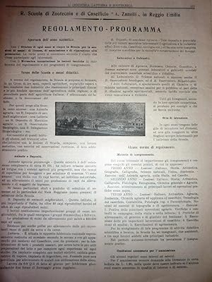 "Reggio Emilia, Settembre 1922 - L'INDUSTRIA LATTIERA E ZOOTECNICA ( L'INDUSTRIA DEL LATTE ). Org...