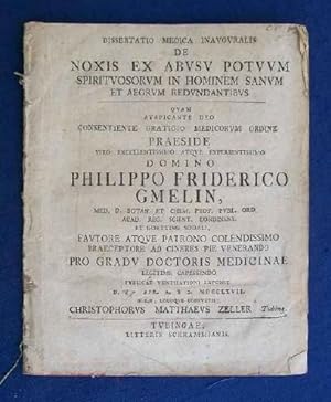 Dissertatio medica inauguralis de noxis ex abusu potuum spirituosorum in hominem sanum et aegrum ...