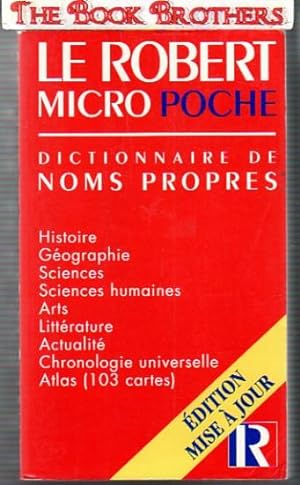 Seller image for Micro Robert Poche Dictionnaire Des Noms Propres for sale by THE BOOK BROTHERS