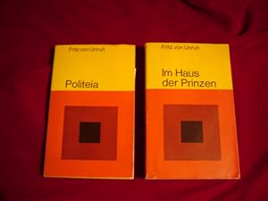 Seller image for Paket / Konvolut von 2 Titeln des Autors: 1: Politeia. Aufrufe, Proteste, Gedichte, Reden. / 2: Im Haus der Prinzen. for sale by Antiquariat Olaf Drescher
