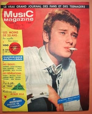 Music magazine N° 1. Janvier 1964. Le vrai grand journal des fans et des tennagers. Couverture Jo...