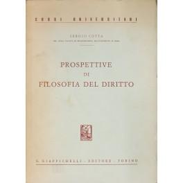 Bild des Verkufers fr Prospettive di filosofia del diritto zum Verkauf von Libreria Antiquaria Giulio Cesare di Daniele Corradi