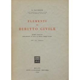 Imagen del vendedor de Elementi di diritto civile a la venta por Libreria Antiquaria Giulio Cesare di Daniele Corradi