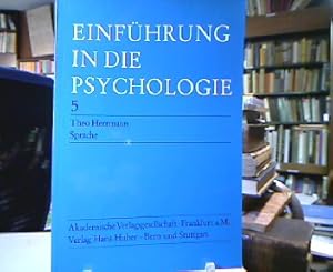 Bild des Verkufers fr Einfhrung in die Psychologie. Bd. 5., Sprache. zum Verkauf von Antiquariat Michael Solder
