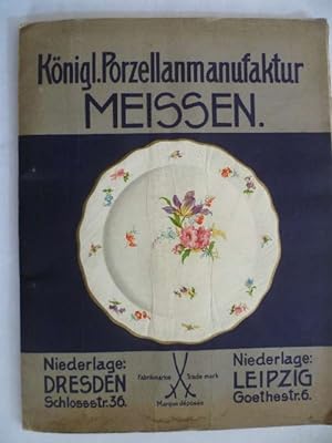 Königliche Porzellanmanufaktur Meißen. N.A. bunte volle Blumen- und Insektenmalerei (No.4), Goldr...