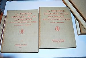 La Politique Financière De La Généralité Pendant La Révolution et La Guerre. 19 Juillet - 19 Nove...