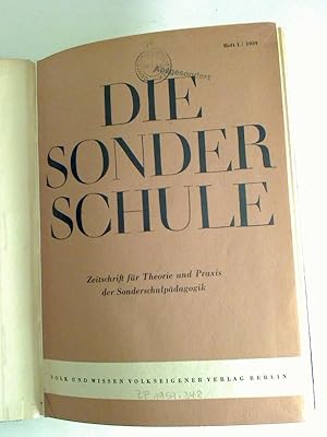 Die Sonderschule. - Jg. 4 / 1959, 1 - 6, Beilage (kompl., gebunden in 1 Bd.)