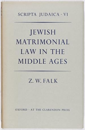 Seller image for Jewish Matrimonial Law in the Middle Ages for sale by ERIC CHAIM KLINE, BOOKSELLER (ABAA ILAB)