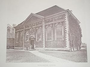 1 Photograph Illustration Together with 1 Plan of Winchester School in Hampshire. Published in 1900.