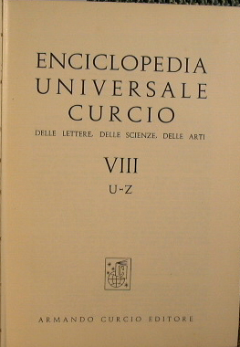 Enciclopedia universale Curcio delle lettere, delle scienze delle arti