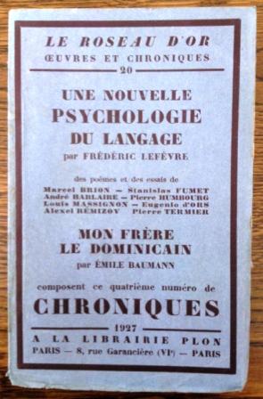 Une Nouvelle psychologie du langage