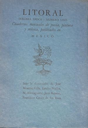 LITORAL. Tercera época. Cuadernos mensuales de poesías, pintura y música. Julio 1944 Num. 1