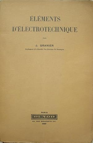 Seller image for Elments d'lectrotechnique. for sale by Librairie les mains dans les poches