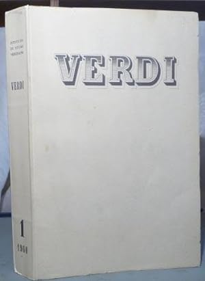 Immagine del venditore per Verdi : Bollettino Quadrimestrale Dell'Istituto di Studi Verdiani. Vol. I, No. I, April 1960 venduto da Benson's Antiquarian Books