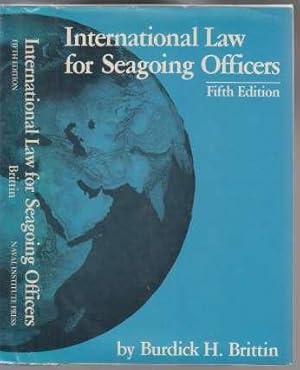 International Law For Seagoing Officers Fifth Edition SIGNED