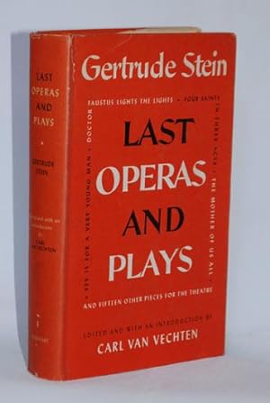 Bild des Verkufers fr Last Operas and Plays. Edited with an Introduction by Carl van Vechten. zum Verkauf von Patrik Andersson, Antikvariat.