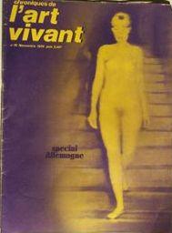 Chroniques de l'Art Vivant n° 15 - Novembre 1970 - Spécial Allemagne - Kunstmarkt de Cologne - Ré...