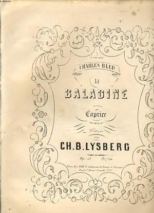 Seller image for LA BALADINE caprice  4 mains pour piano  son ami Charles BLED for sale by Le-Livre