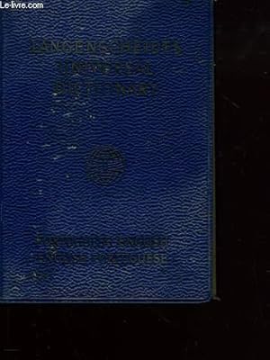 Seller image for LANGENSCHEIDT DICTIONARIO UNIVERSAL INGLES/PORTUGUES - PORTUGUES/INGLES. Langenscheidt's Universal Portuguese Dictionary : English-Portuguese/Portuguese-English for sale by Le-Livre