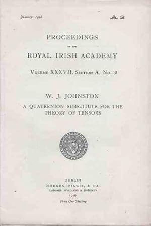 A Quaternion Substitute for the Theory of Tensors