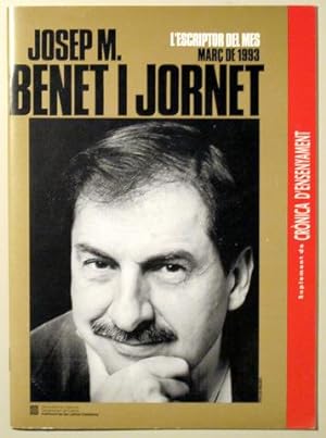 Imagen del vendedor de JOSEP M. BENET I JORNET. L'escriptor del mes. Mar de 1993 a la venta por Llibres del Mirall