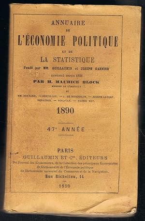 Imagen del vendedor de ANNUAIRE DE L'CONOMIE POLITIQUE ET DE LA STATISTIQUE. 1890 a la venta por Librera Torren de Rueda