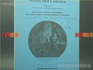 Bild des Verkufers fr Schaubhne wundersamer Wesen und Unwesen. Lagerkatalog 11 (Okkultismus - Geheimwissenschaften) Von Hexen, Geistern, Okkulten u.vielen anderen hchst seltsamen Geschpfen) zum Verkauf von Antiquariat-Fischer - Preise inkl. MWST