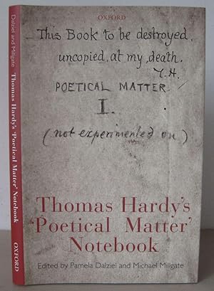 Thomas Hardy s Poetical Matter Notebook.