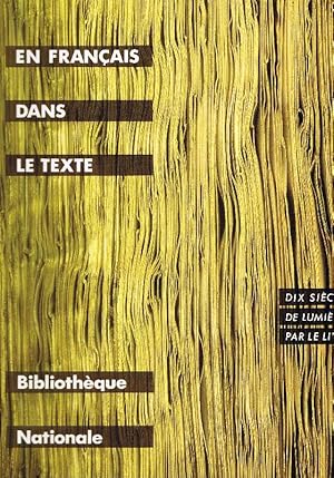 En français dans le texte : Dix siècles de lumières par le livre