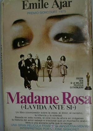 Imagen del vendedor de MADAME ROSA (LA VIDA ANTE SI) a la venta por Librera Maestro Gozalbo