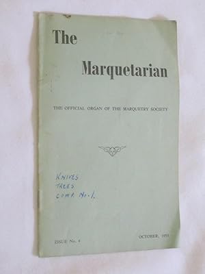 Bild des Verkufers fr The Marquetarian The Official Organ of The Marquetry Society. Issue No 4, October 1953. zum Verkauf von Tony Hutchinson