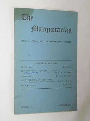 Bild des Verkufers fr The Marquetarian The Official Organ of The Marquetry Society. Issue No 8. October 1954. zum Verkauf von Tony Hutchinson