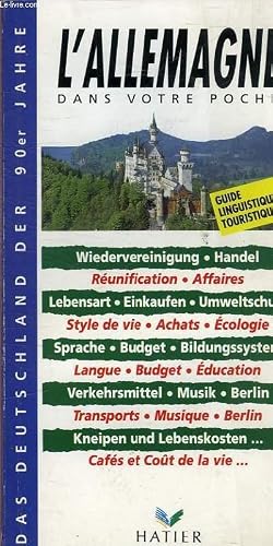 Imagen del vendedor de L'ALLEMAGNE DANS VOTRE POCHE a la venta por Le-Livre