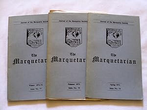 Bild des Verkufers fr The Marquetarian The Official Organ of The Marquetry Society. Issue Nos 74,75,77 of 1971. zum Verkauf von Tony Hutchinson