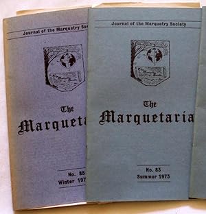 Bild des Verkufers fr The Marquetarian The Official Organ of The Marquetry Society. Issue Nos 83,85 of 1973. zum Verkauf von Tony Hutchinson