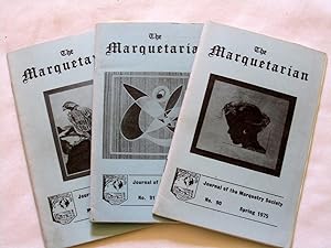 Bild des Verkufers fr The Marquetarian The Official Organ of The Marquetry Society. Issue Nos 90,91,92 of 1975. zum Verkauf von Tony Hutchinson
