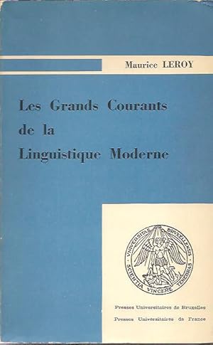 Seller image for Les grands courants de la linguistique moderne, for sale by L'Odeur du Book