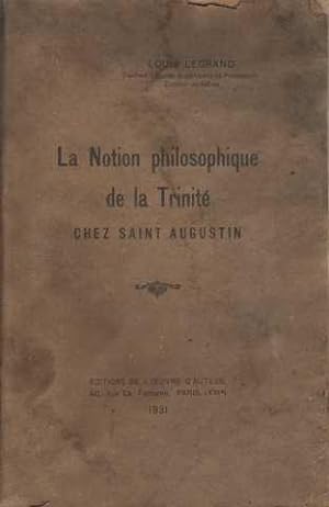 La notion philosophique de la trinité chez Saint Augustin